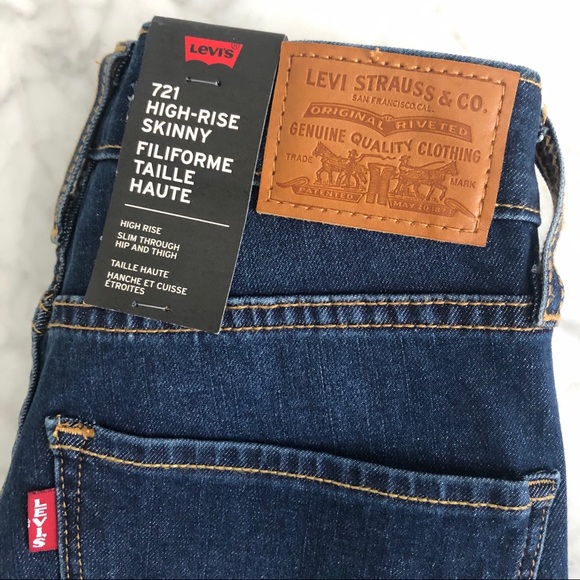 NWT Levi’s 721 High Rise Skinny Jeans - Picture 3 of 4